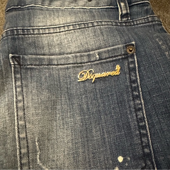 Dsquared2 denim jeans Italian size 44 zipper ankle US 8 - Picture 2 of 12